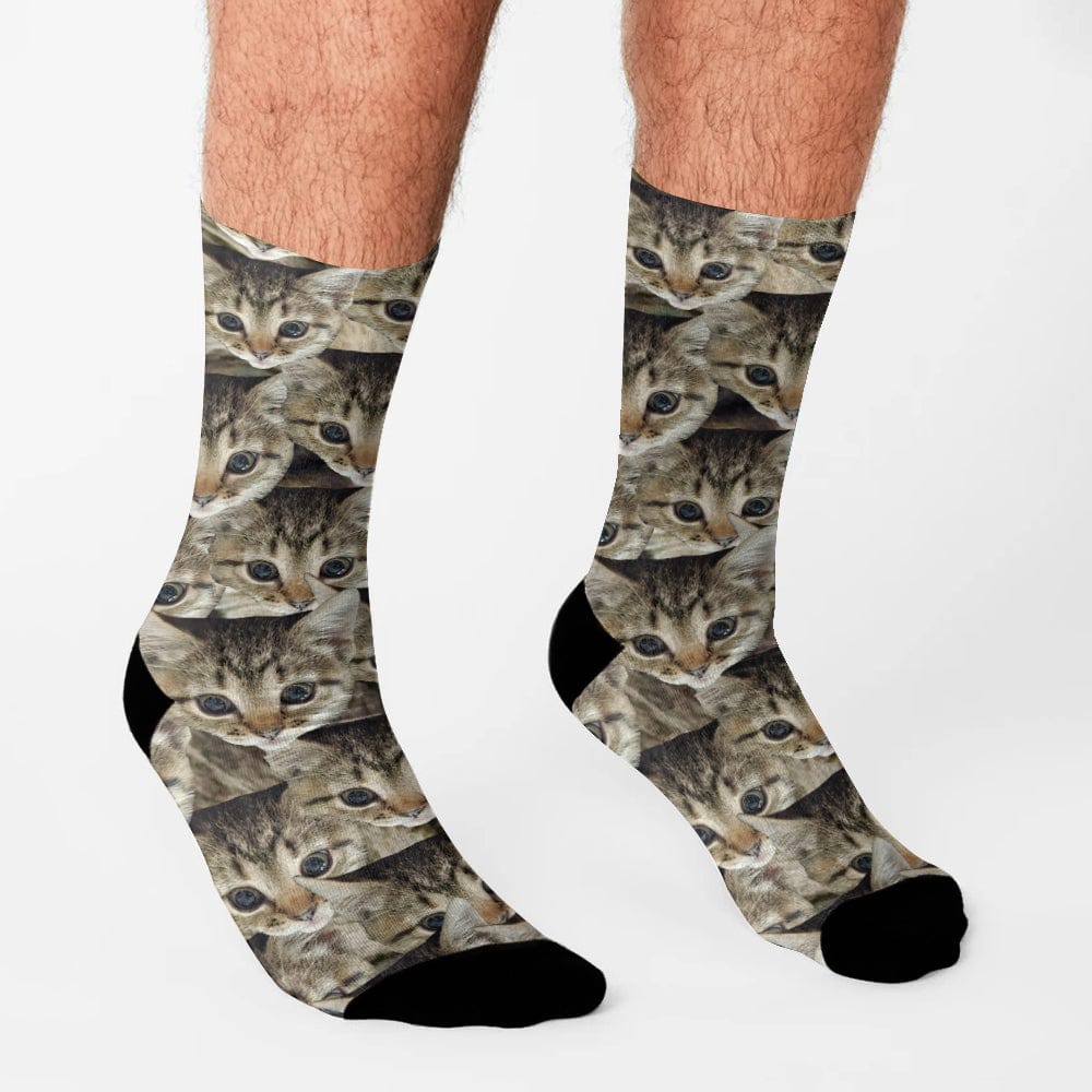 GeckoCustom Custom Dog Cat Portrait Photo Sock N304 890225