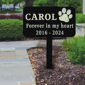 GeckoCustom Custom Dog Name Memorial Garden Stake TH10 891471