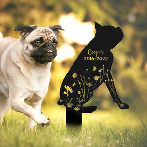 GeckoCustom Custom Dog Name Memorial Garden Stake TH10 891539