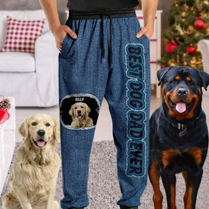 GeckoCustom Custom Dog Photo And Add Name Sweatpants N369 889924