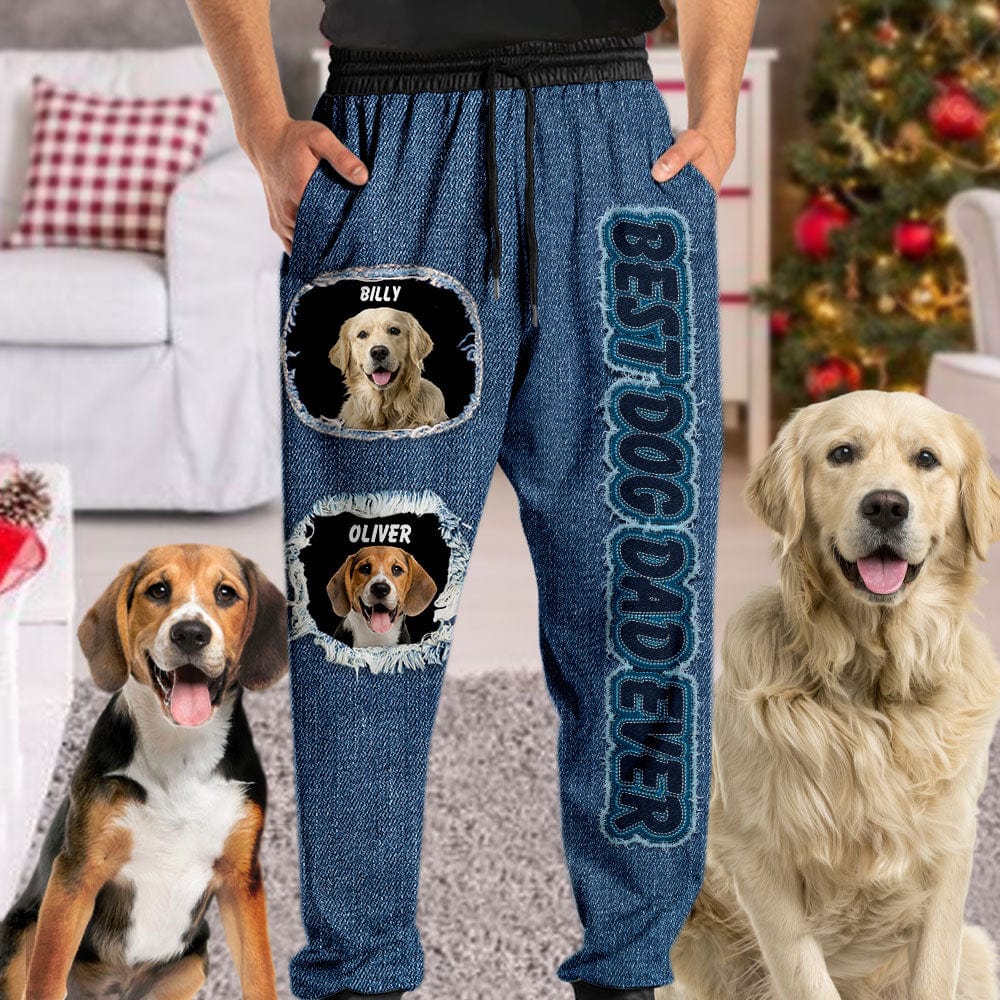 GeckoCustom Custom Dog Photo And Add Name Sweatpants N369 889924