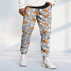 GeckoCustom Custom Dog Photo Christmas Gift For Dog Lover Sweatpants TH10 892023