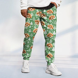 GeckoCustom Custom Dog Photo Christmas Gift For Dog Lover Sweatpants TH10 892023