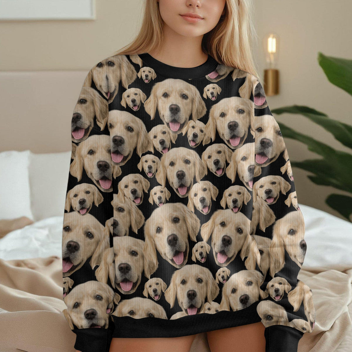 GeckoCustom Custom Dog Photo Family Ugly Sweater For Dog Lovers N304 HA75 891500