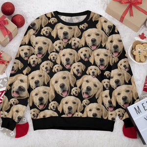 GeckoCustom Custom Dog Photo Family Ugly Sweater For Dog Lovers N304 HA75 891500