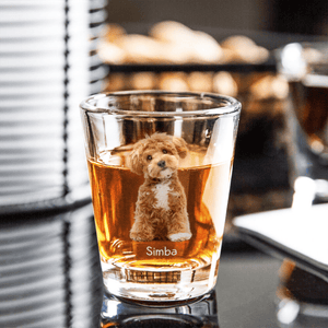 GeckoCustom Custom Dog Photo For Dog Lover Print Shot Glass TH10 892195 1.5oz