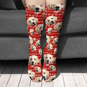 GeckoCustom Custom Dog Photo For Men And Woman Sock N304 890205