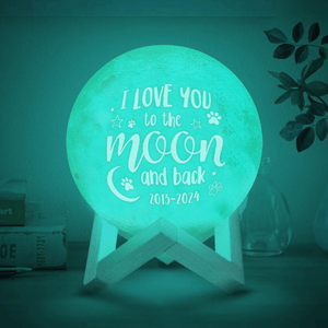 GeckoCustom Custom Dog Photo I Love You To The Moon And Back Memorial Moon Lamp TH10 892419