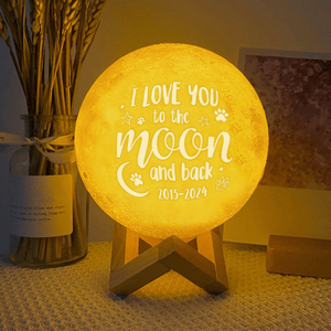 GeckoCustom Custom Dog Photo I Love You To The Moon And Back Memorial Moon Lamp TH10 892419