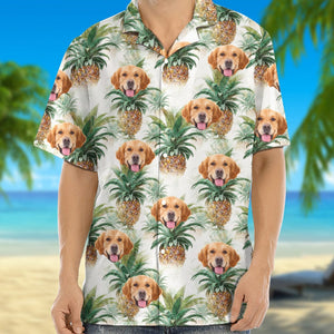 GeckoCustom Custom Dog Photo Vacation Style Hawaii Shirt NA29 889572