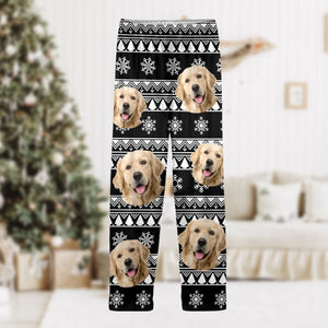 GeckoCustom Custom Dog Photo With Aboriginal Pattern For Family Pajamas TA29 889686