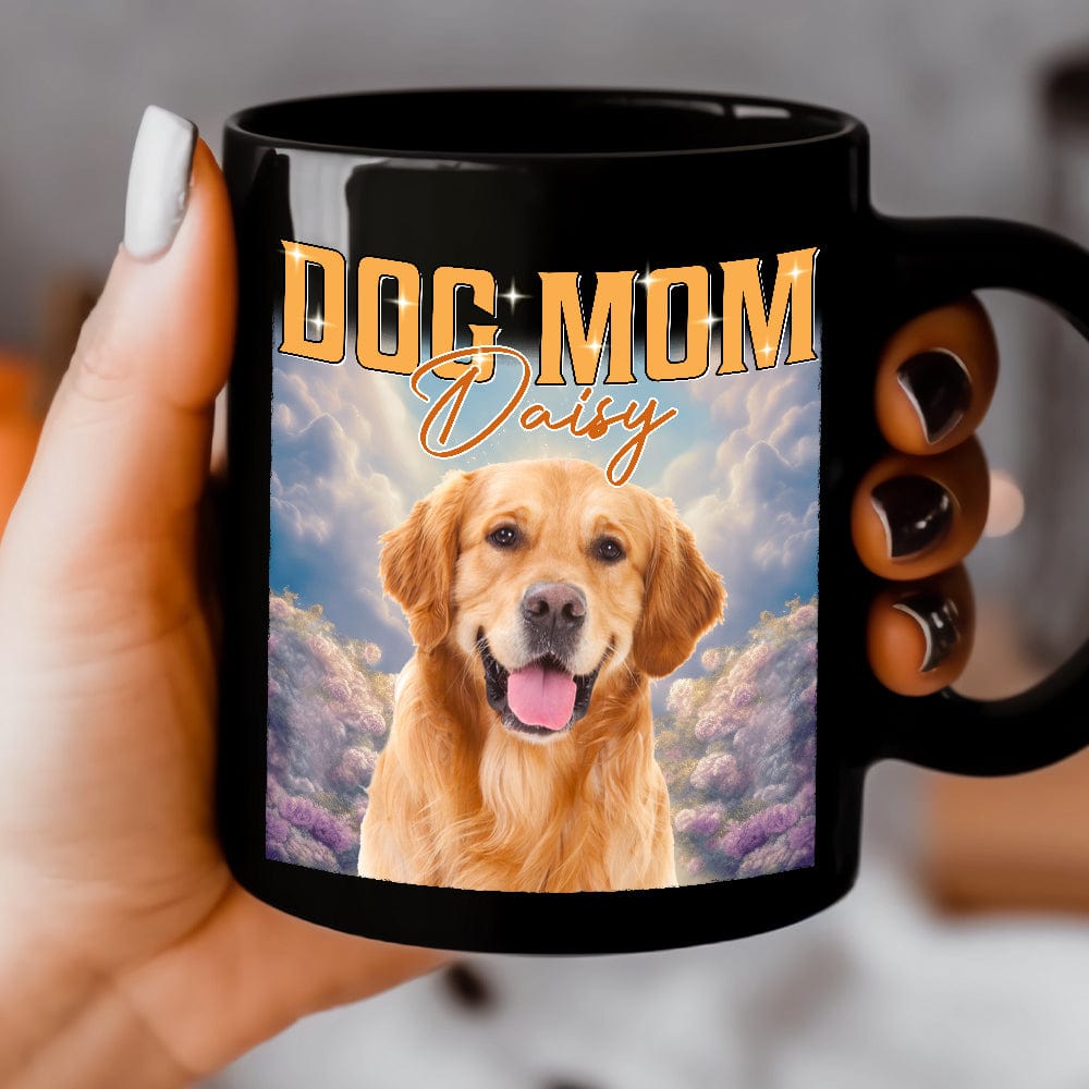 GeckoCustom Custom Dog Portrait Photo Retro Style Mug K228 889719