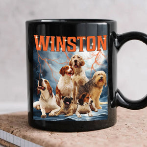 GeckoCustom Custom Dog Portrait Photo Retro Style Mug K228 889719