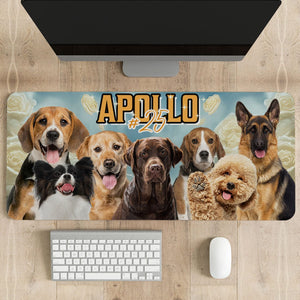 GeckoCustom Custom Dog Portrait Photo With Retro Style Mousepad NA29 889624