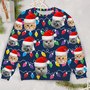 GeckoCustom Custom Face Christmas Family Pet Funny Xmas Leds Ugly Sweater HA75 891390