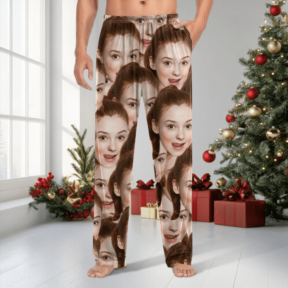 GeckoCustom Custom Face Dog Cat Family Pants Christmas Gift TA29 HA75 888950
