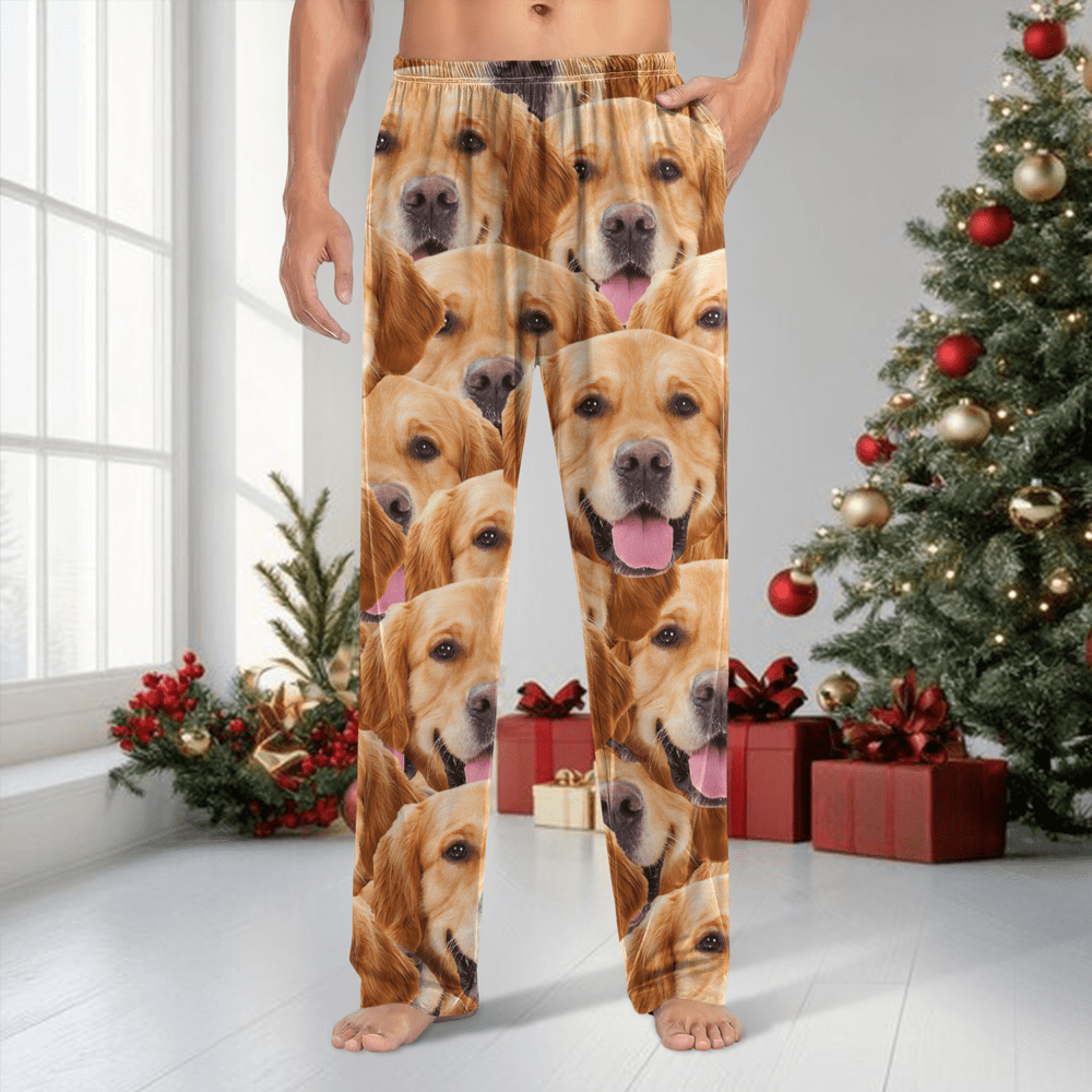 GeckoCustom Custom Face Dog Cat Family Pants Christmas Gift TA29 HA75 888950