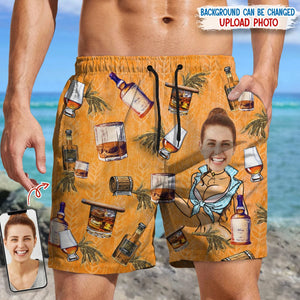 GeckoCustom Custom Face for Boyfriend/Husband Whiskey Beach Short N304 889527