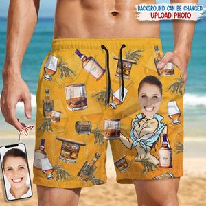 GeckoCustom Custom Face for Boyfriend/Husband Whiskey Beach Short N304 889527