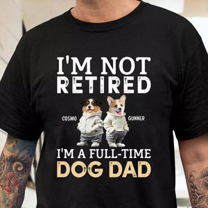 GeckoCustom Custom Face Photo A Full-time Dog Dad Dog Mom Dark Sweatshirt For Dog Lovers HO82 893476