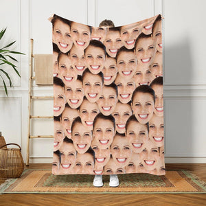 GeckoCustom Custom Face Photo Funny Gift Blanket N304 890216