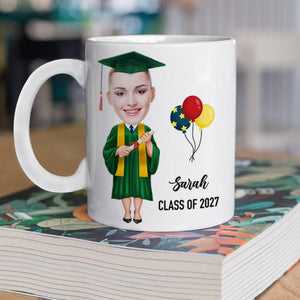 GeckoCustom Custom Face Photo Graduation Gift Personalized Graduation Senior Coffee Mug LM32 890327