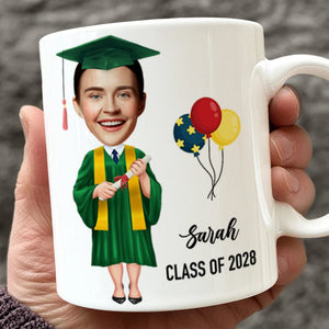 GeckoCustom Custom Face Photo Graduation Gift Personalized Graduation Senior Coffee Mug LM32 890327