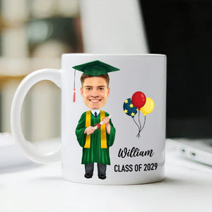 GeckoCustom Custom Face Photo Graduation Gift Personalized Graduation Senior Coffee Mug LM32 890327