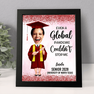 GeckoCustom Custom Face Photo Graduation Gift Personalized Graduation Senior Picture Frame 890331 8"x10"