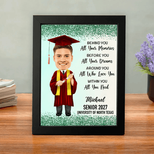 GeckoCustom Custom Face Photo Graduation Gift Personalized Graduation Senior Picture Frame 890331 8"x10"