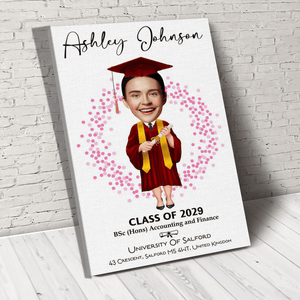 GeckoCustom Custom Face Photo Graduation Gift Personalized Graduation Senior Vertical Poster C623 893105