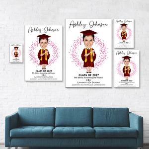 GeckoCustom Custom Face Photo Graduation Gift Personalized Graduation Senior Vertical Poster C623 893105