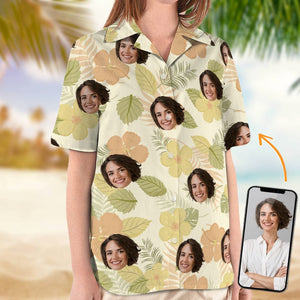 GeckoCustom Custom Face Photo Jungle Parrot Hawaii Shirt TA29 889571