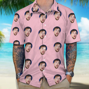 GeckoCustom Custom Face Photo Multicolor Hawaii Shirt DM01 890829