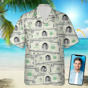 GeckoCustom Custom Face Photo On Money Hawaii Shirt TA29 889557