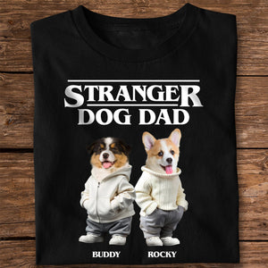 GeckoCustom Custom Face Photo Stranger Dog Dad/Mom Dark Sweatshirt For Dog Cat Lovers HO82 893472 Premium Tee / P Black / S