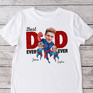 GeckoCustom Custom Face Photo Superhero Dad Family Bright Shirt N304 890374