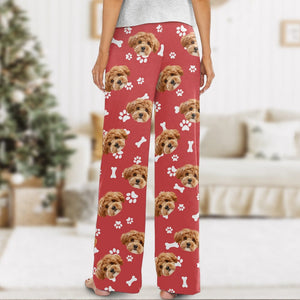 GeckoCustom Custom Face Photo With Colorful Background For Pet Lover Lounge Pants TH10 891649