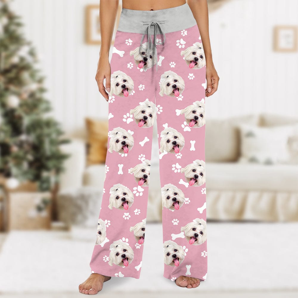 GeckoCustom Custom Face Photo With Colorful Background For Pet Lover Lounge Pants TH10 891649