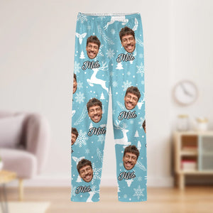 GeckoCustom Custom Face Photo With Colorful Background Pajamas N304 889508