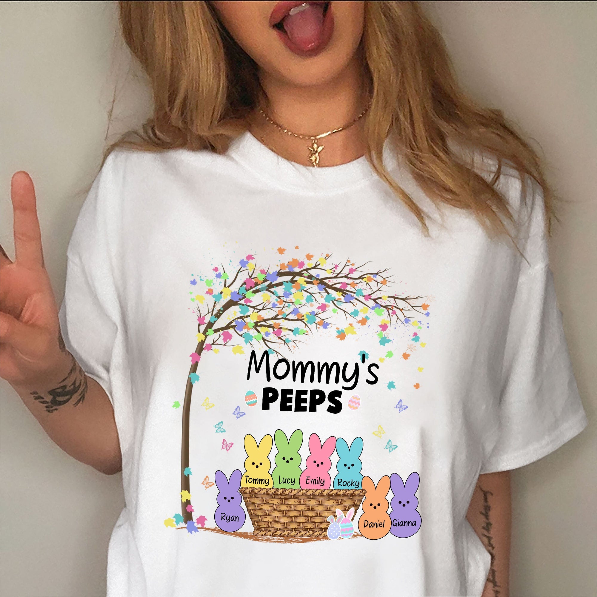 GeckoCustom Custom Family Bunny Easter Shirt TH10 892359