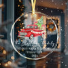 GeckoCustom Custom Family Name Christmas Glass Circle Ornament HO82 893046