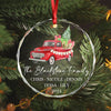 GeckoCustom Custom Family Name Christmas Glass Circle Ornament HO82 893046