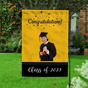 GeckoCustom Custom Garden Flag Graduation, Graduation Party decor 890363