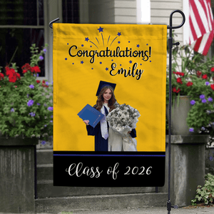 GeckoCustom Custom Garden Flag Graduation, Graduation Party decor 890363