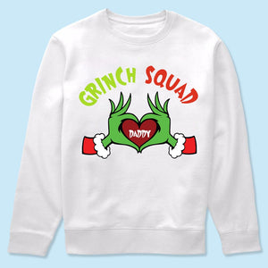 GeckoCustom Custom Grinch Hand Heart Family Christmas Gift Bright Shirt HO82 893166