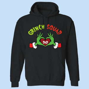 GeckoCustom Custom Grinch Hand In Heart Family Christmas Gift Dark Shirt HO82 893168