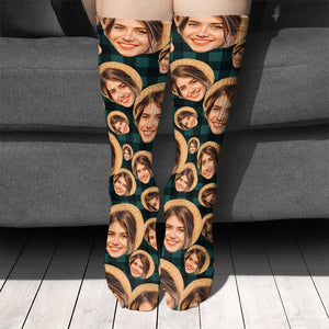 GeckoCustom Custom Human Face Photo For Men And Woman Sock N304 890251