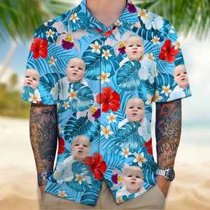 GeckoCustom Custom Human Face Photo For Tropical Style Hawaii Shirt TA29 889469