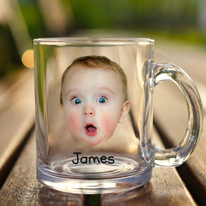 GeckoCustom Custom Human Face Photo Glass Mug TH10 891433